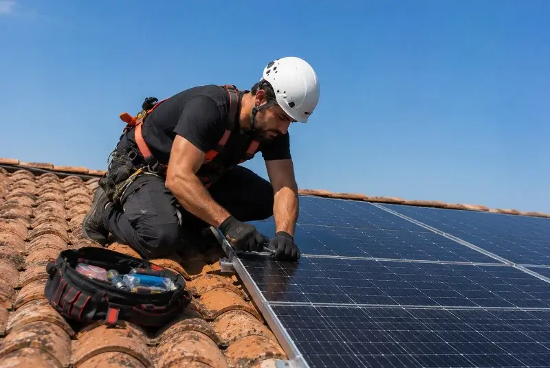Maintenance et monitoring de panneaux solaires à Apt