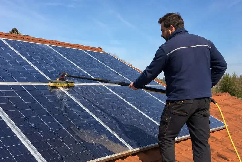 Nettoyage et entretien de panneaux solaires à Apt